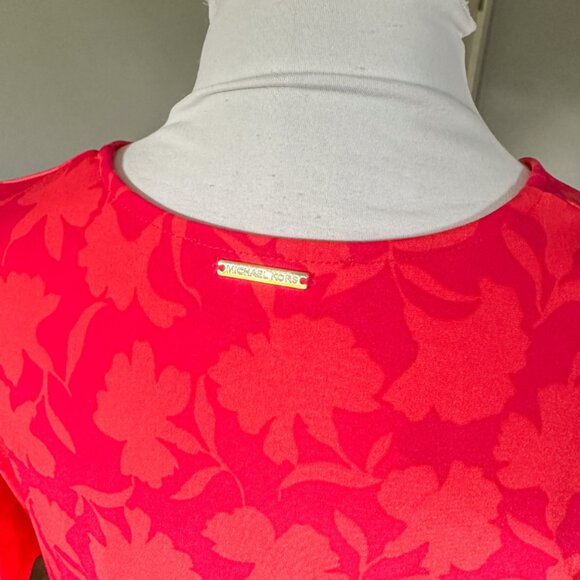 Michael Kors Women's Printed Ruched Flutter-Sleeve Top - NWT! - Picture 8 of 10